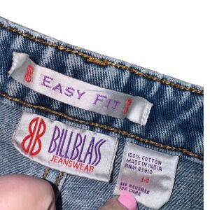 90s Vintage Bill Blass Jeanswear Womens Easy Fit Denim Blue Straight Leg Size 14